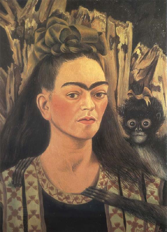 Frida Kahlo Self-Portrait with Monkey